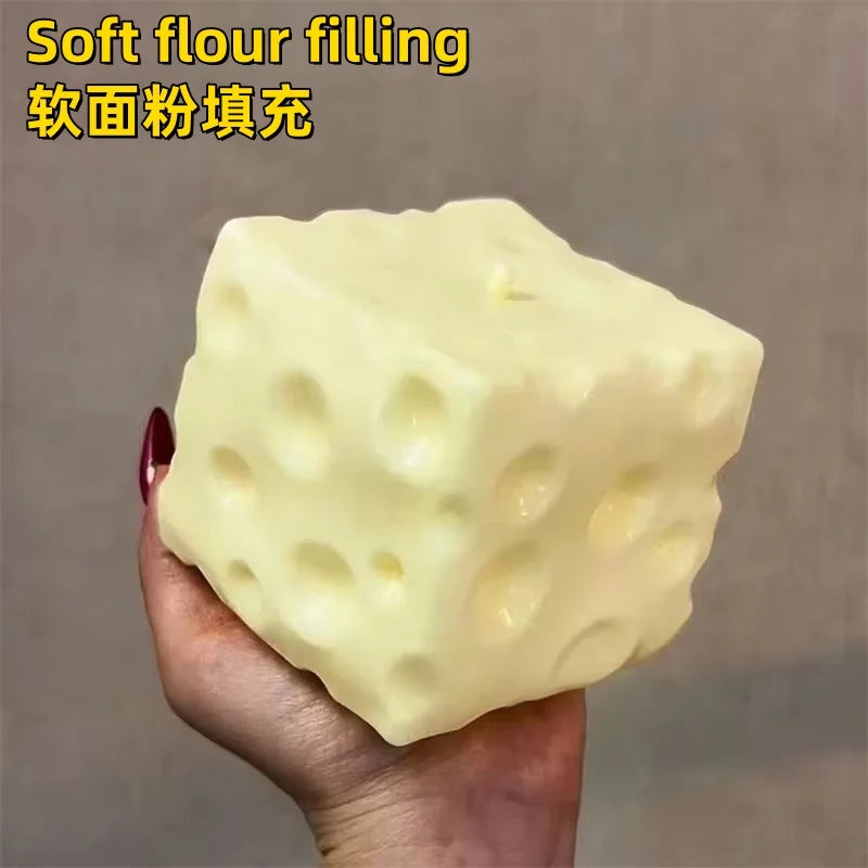 Jumbo Cheese Cube Stress Ball Big Cheese