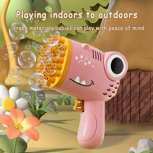 40 Hole Dinosaur Bubble Handheld Bubble Machine The product hub