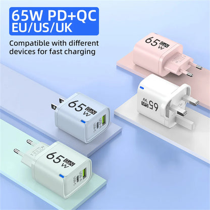 USB 65W Fast Charging Charger Type C