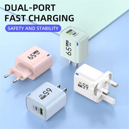 USB 65W Fast Charging Charger Type C