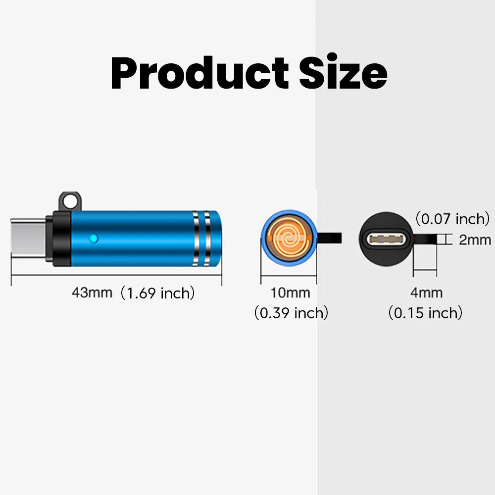 Mini Type C Mobile Phone Cigarette Lighter
