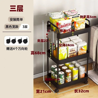 Four wheel rolling storage cart