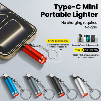 Mini Type C Mobile Phone Cigarette Lighter