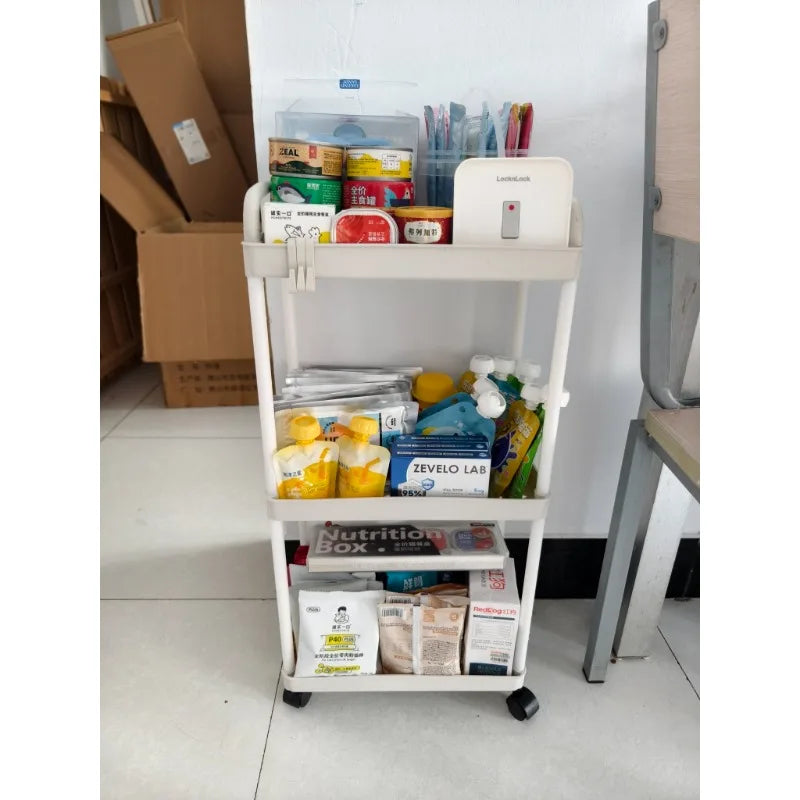 Four wheel rolling storage cart