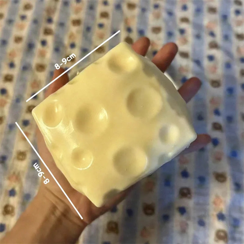Jumbo Cheese Cube Stress Ball Big Cheese