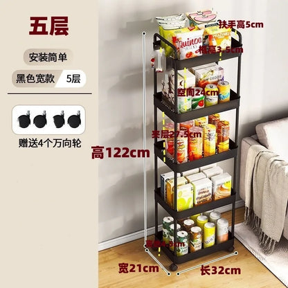 Four wheel rolling storage cart