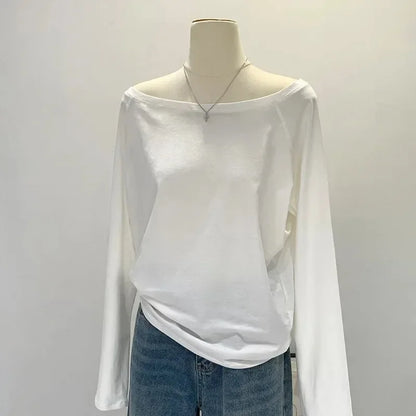 Autumn Winter One Shoulder top