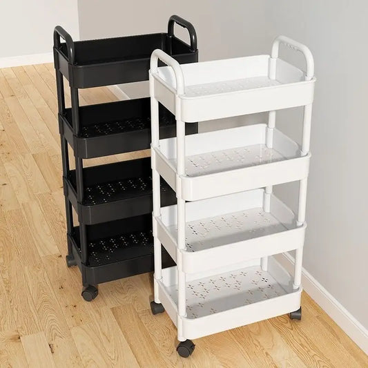 Four wheel rolling storage cart