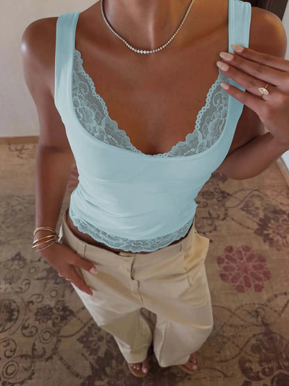 Dulzura Square Collar Backless top