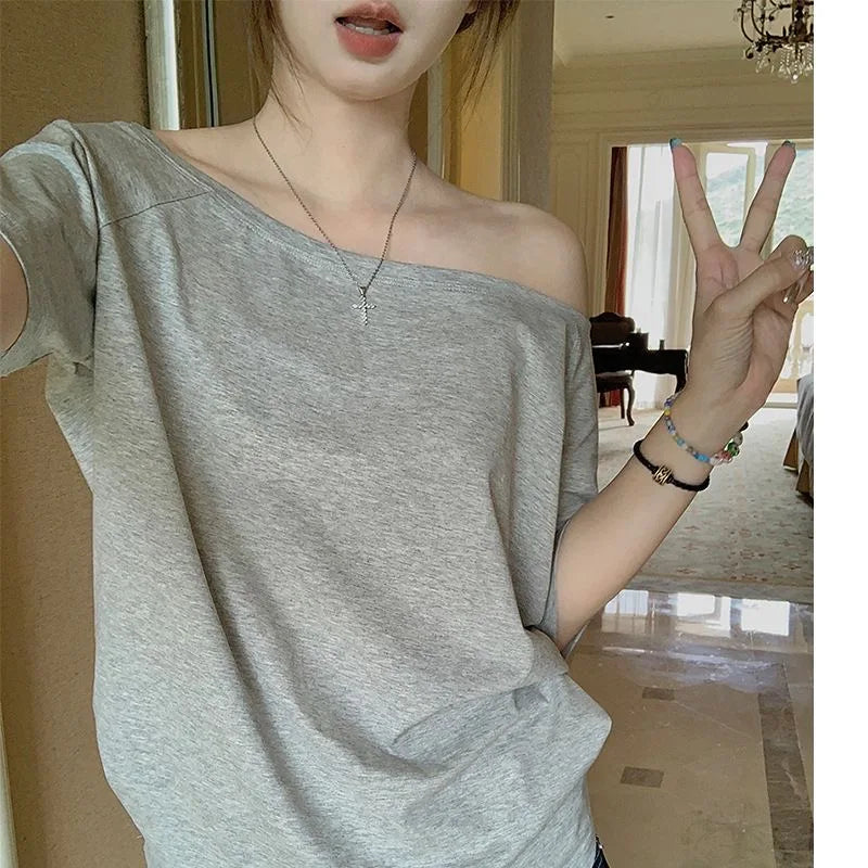 Autumn Winter One Shoulder top