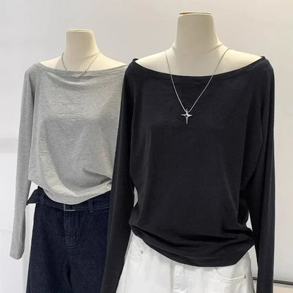 Autumn Winter One Shoulder top