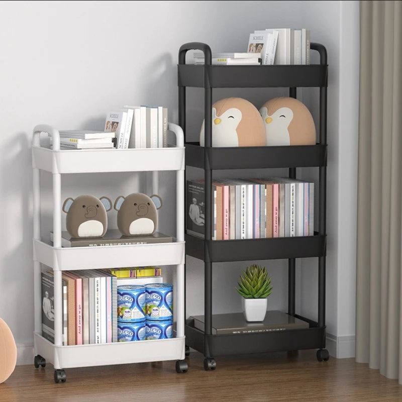 Four wheel rolling storage cart