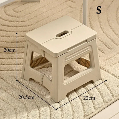HTMCK New Folding Stool with Integrated Design