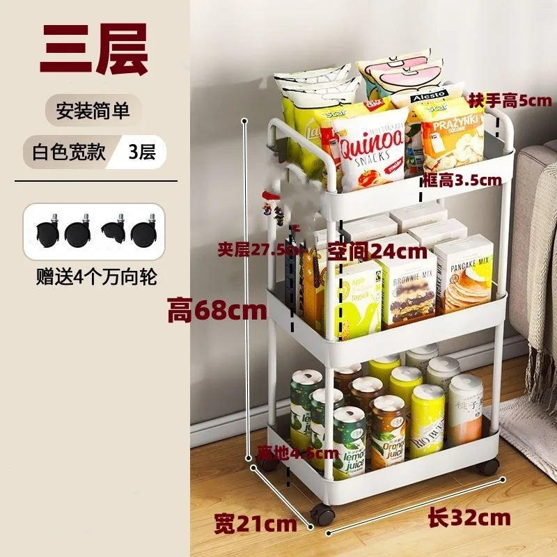Four wheel rolling storage cart