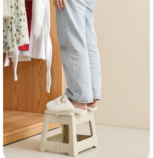 HTMCK New Folding Stool with Integrated Design